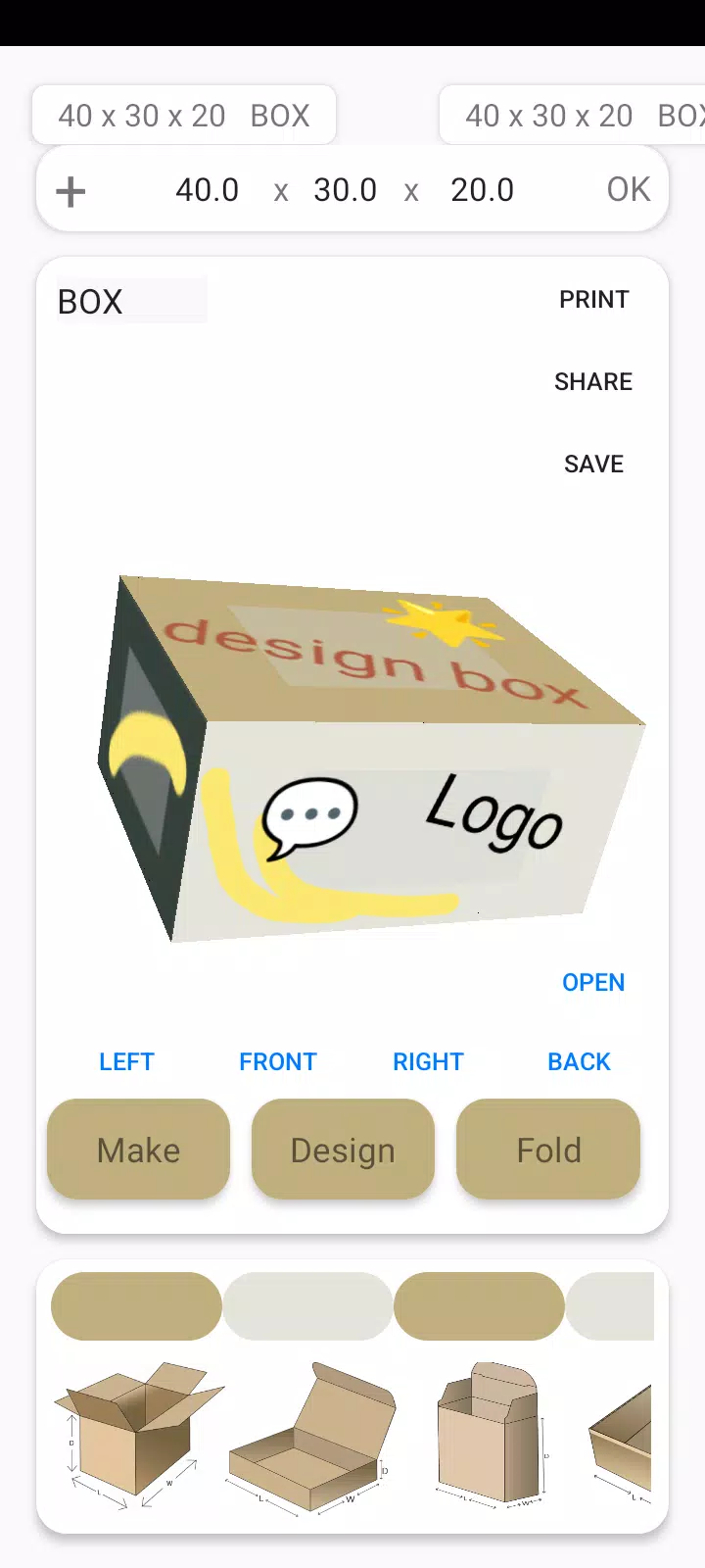 Box Maker Template Creator Pro Screenshot 2