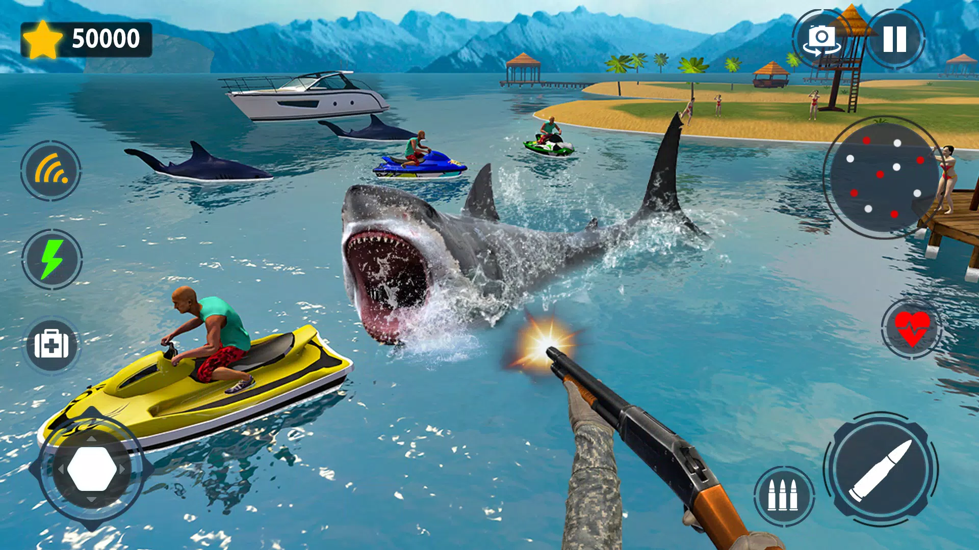 Shark Games & Fish Hunting スクリーンショット 3