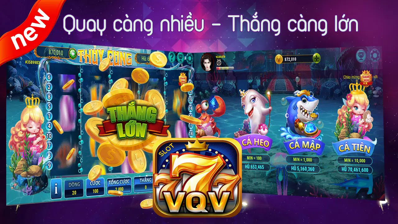 Slot VQV - Đẳng Cấp Nổ Hũ スクリーンショット 2