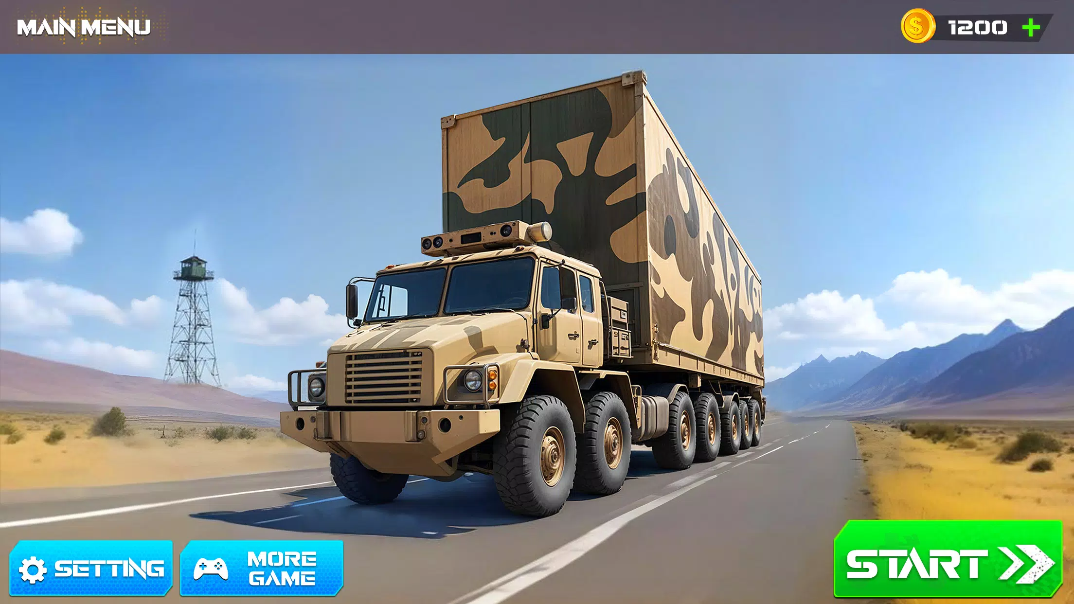 Army Cargo Truck Driving Games Captura de tela 1
