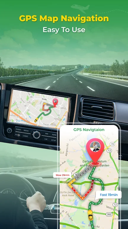 GPS Earth Map Voice Navigation Скриншот 2