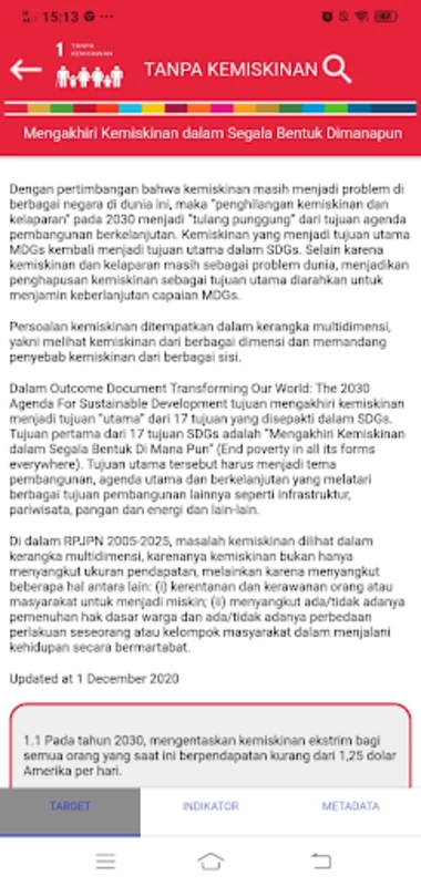 SDG Metadata Indonesia Скриншот 3