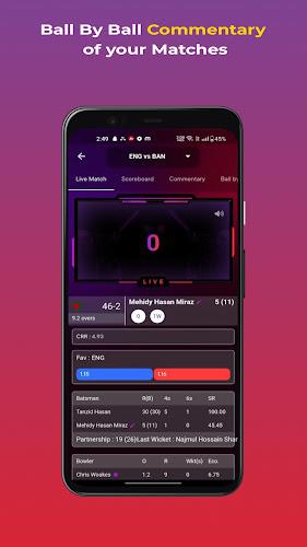 CricWay - Live Scores & Line Captura de tela 3