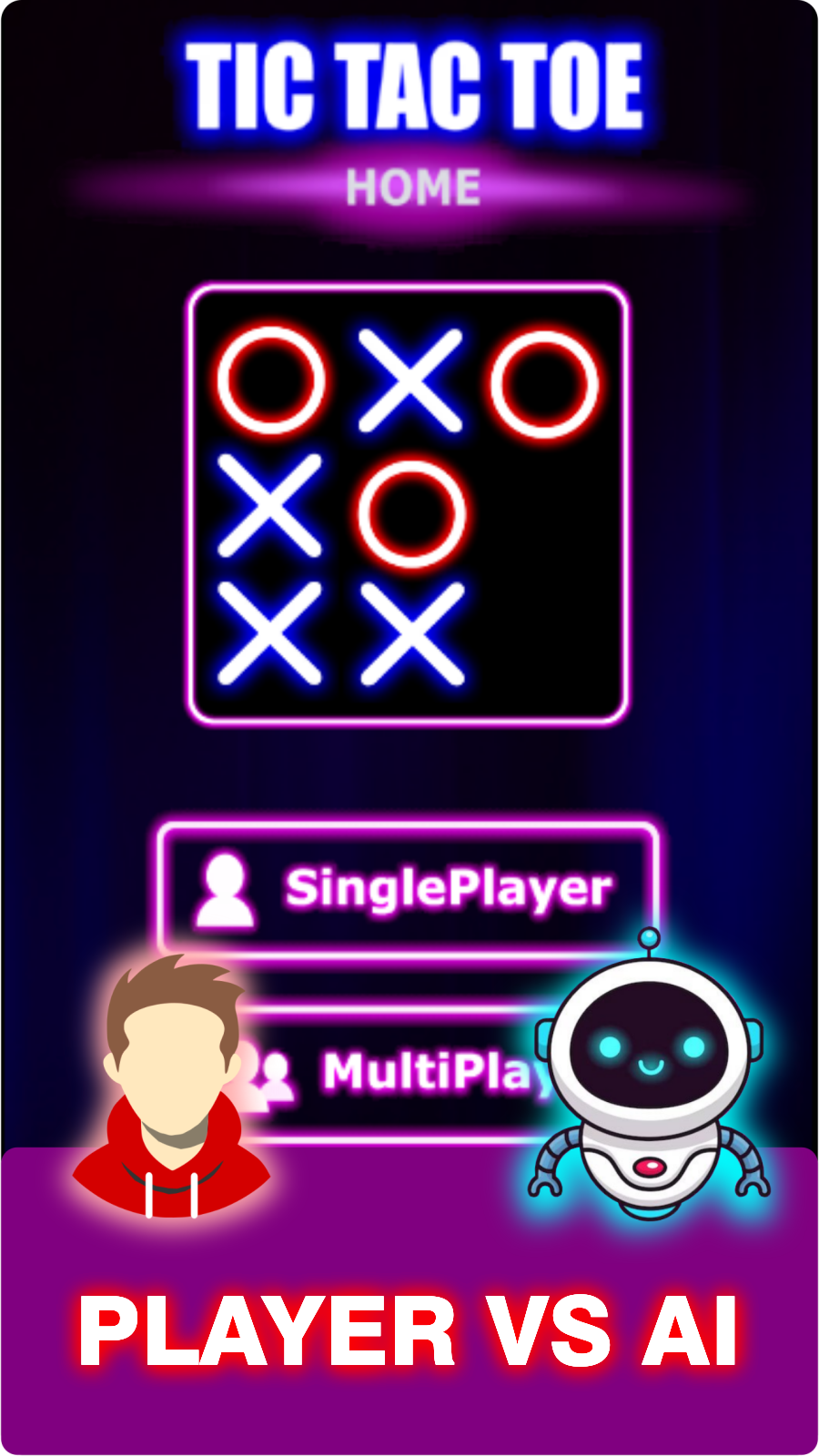 Tic Tac Toe Home : 2 Player XO应用截图第3张