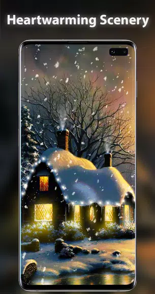 Snow Live Wallpaper Captura de pantalla 4