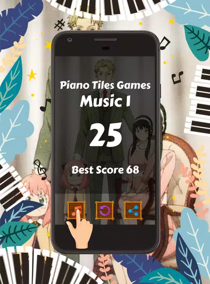 Piano Tiles Anime Spy X Family 스크린샷 3
