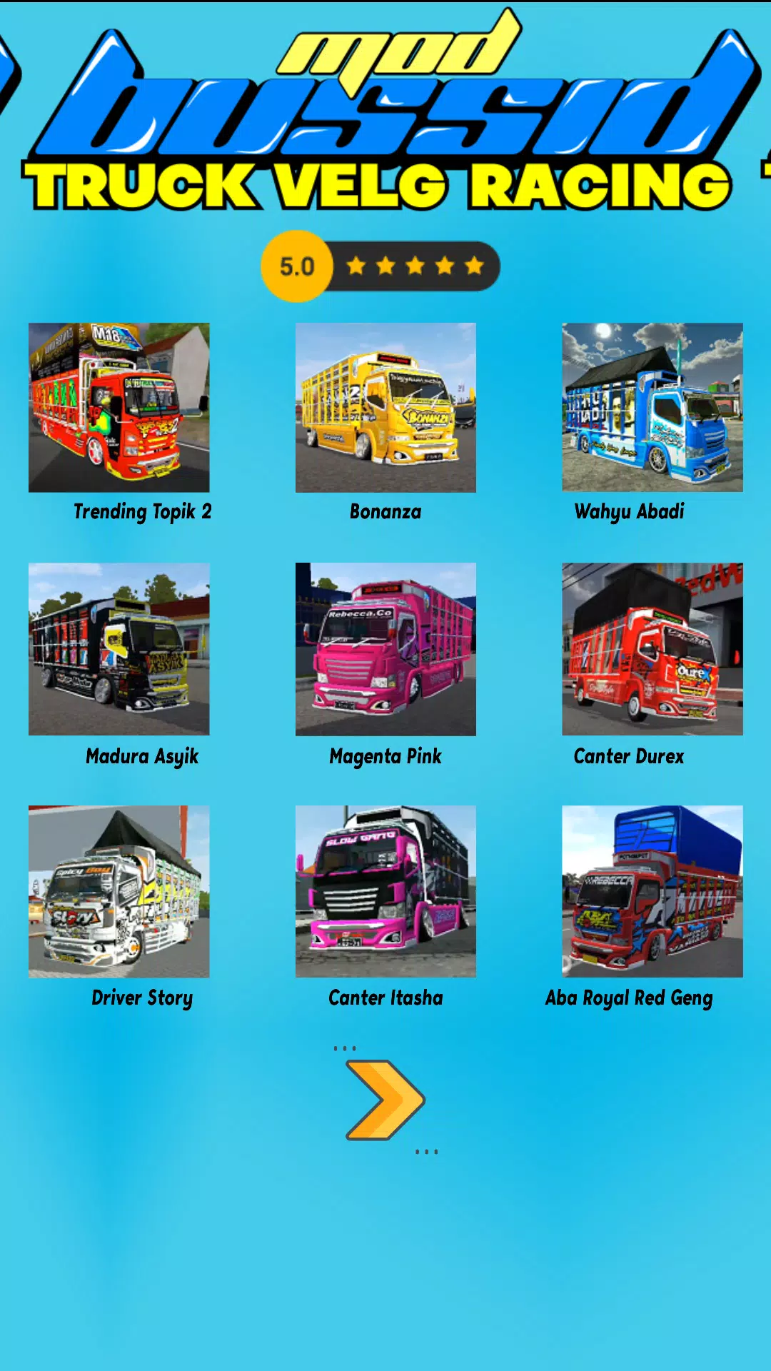 Mod Bussid Truck Velg Racing應用截圖第2張