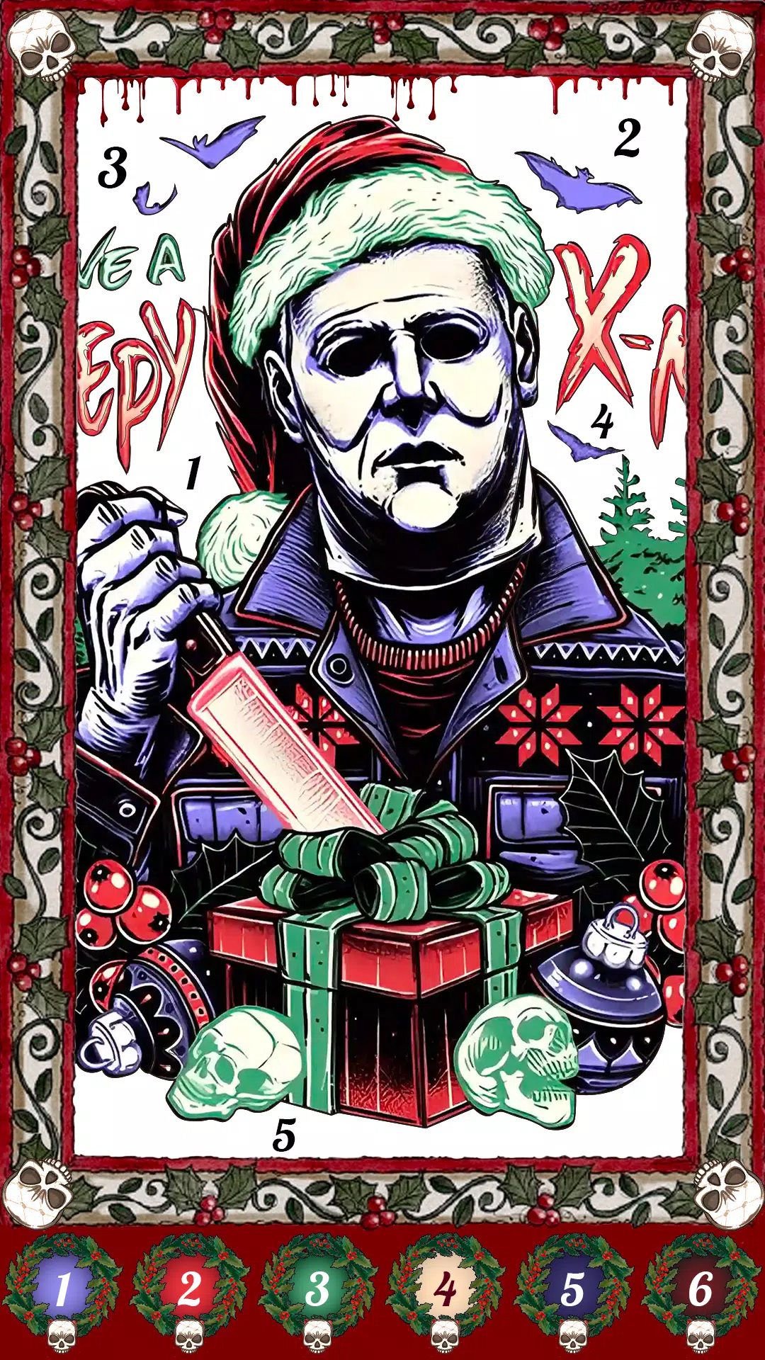 Dark Christmas Coloring Game Capture d’écran 4