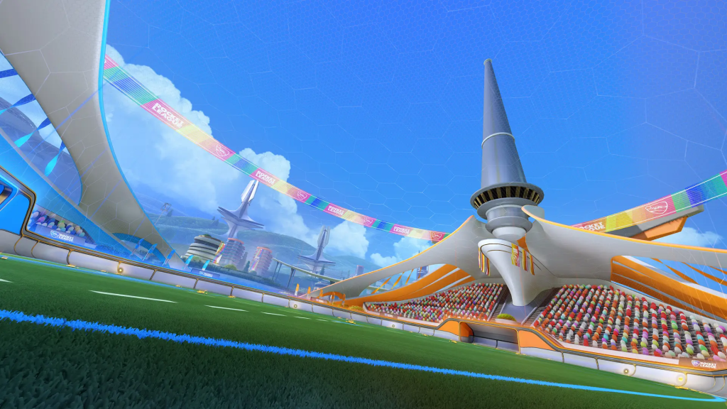 Un coup de balle de Futura Garden dans Rocket League