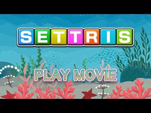 Settris gameplay featuring underwater-themed block puzzles