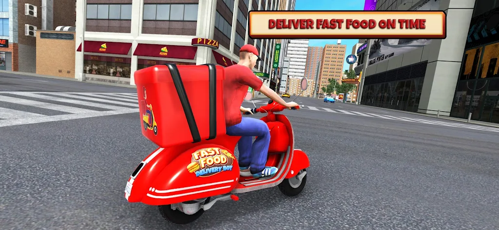 Fast Food Delivery Bike Game Capture d'écran 3