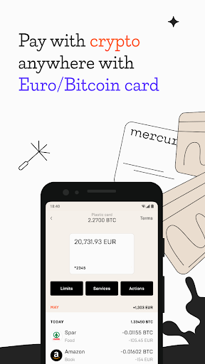 Mercuryo 比特幣加密貨幣錢包應用截圖第4張
