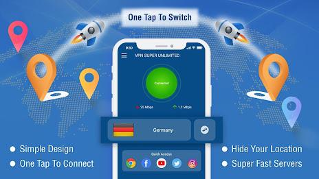 VPN Super Unlimited : Fast VPN Скриншот 2