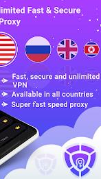 SuperFast VPN : Fast VPN Proxy Captura de pantalla 3