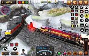 Uphill Train Track Simulator Скриншот 2