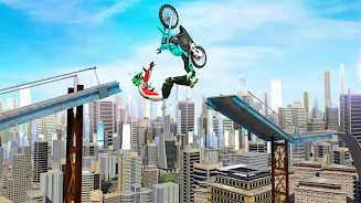 Bike Stunts 3D - Rooftop Chall Capture d'écran 4