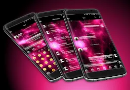 SMS Messages GlassNebula Theme Captura de tela 1