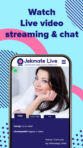 Jekmate Live -Live Private Video Shows & Streaming Captura de tela 1