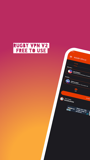 RUGBY VPN V2 Captura de tela 1