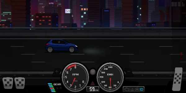 Pixel Car Racer MOD Captura de pantalla 1