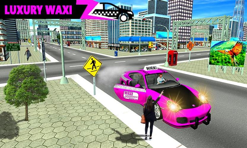 Pink Taxi Driving Game 3D應用截圖第2張