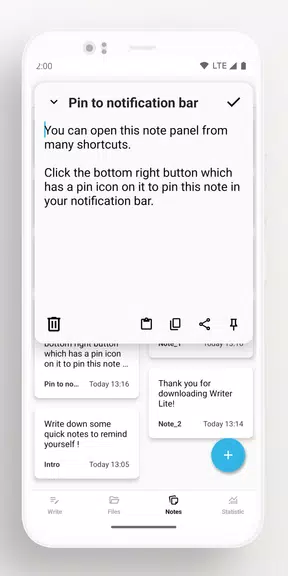 Lite Writer: Writing/Note/Memo Screenshot 3