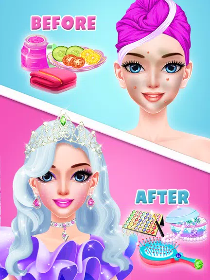 Pink Princess MakeUp Salon Capture d’écran 2