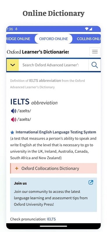 Oxford Vocabulary Screenshot 1