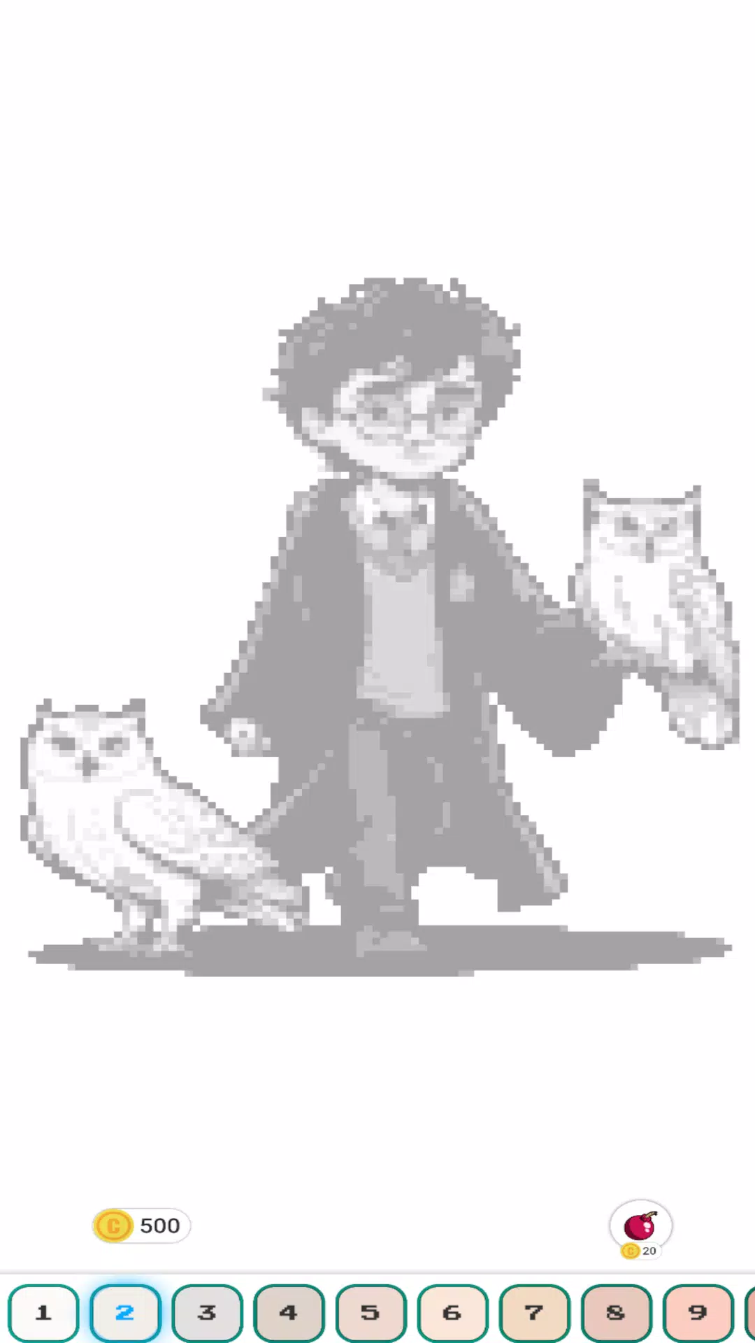 Hogwart Cartoon Pixel Art Captura de tela 1