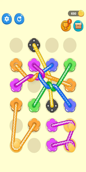 Tangled Line 3D: Knot Twisted Capture d'écran 2