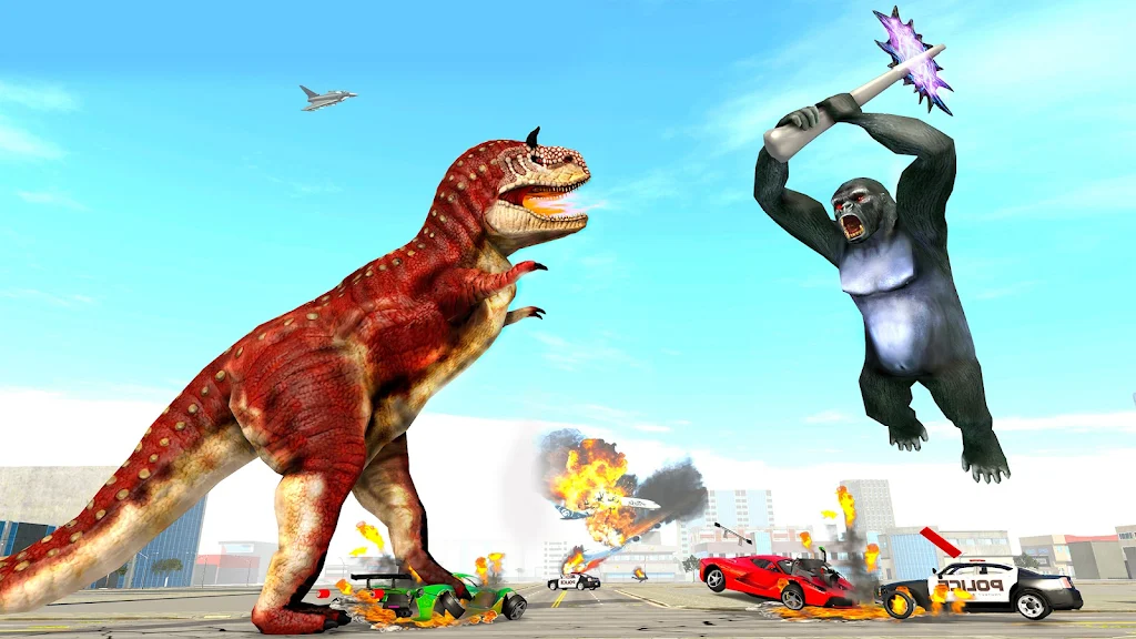 Angry Gorilla Attack City Sim Captura de pantalla 2