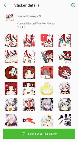 Honkai Whatsapp Stickers Screenshot 3