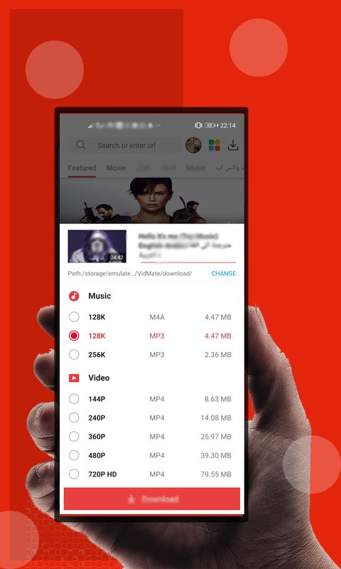 HD vidmax mat-video music status downloander Screenshot 3