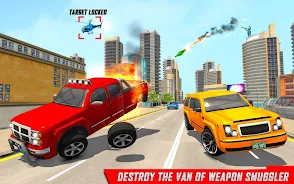 Traffic Car Shooting Games Скриншот 2