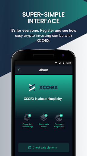 XCOEX Cryptocurrency Wallet Capture d'écran 1