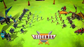 Stickman Battle Simulator game 스크린샷 1