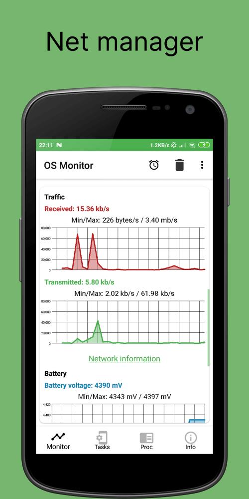 OS Monitor: Tasks Monitor Скриншот 3