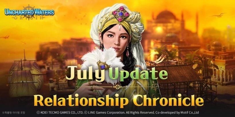 "Uncharted Waters Origins" 7월 업데이트에 술탄 사피예(Sultan Safiye)와의 관계 연대기가 추가되었습니다.