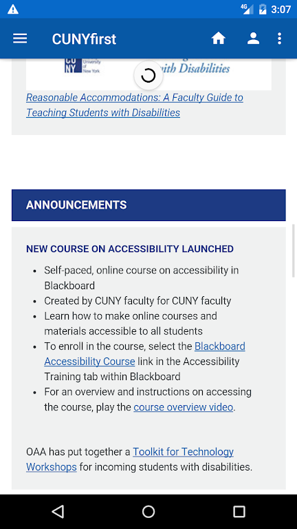 CUNYfirst Screenshot 4
