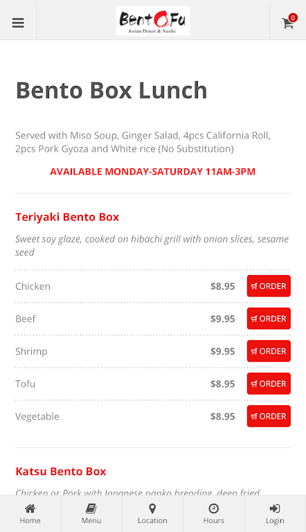 BentoFu Asian Diner & Sushi スクリーンショット 3