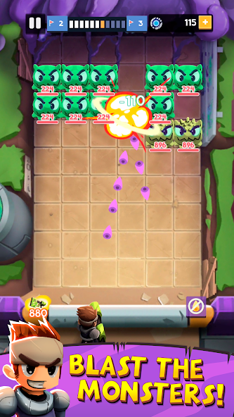 Gun Blast: Bricks Breaker! Captura de tela 1