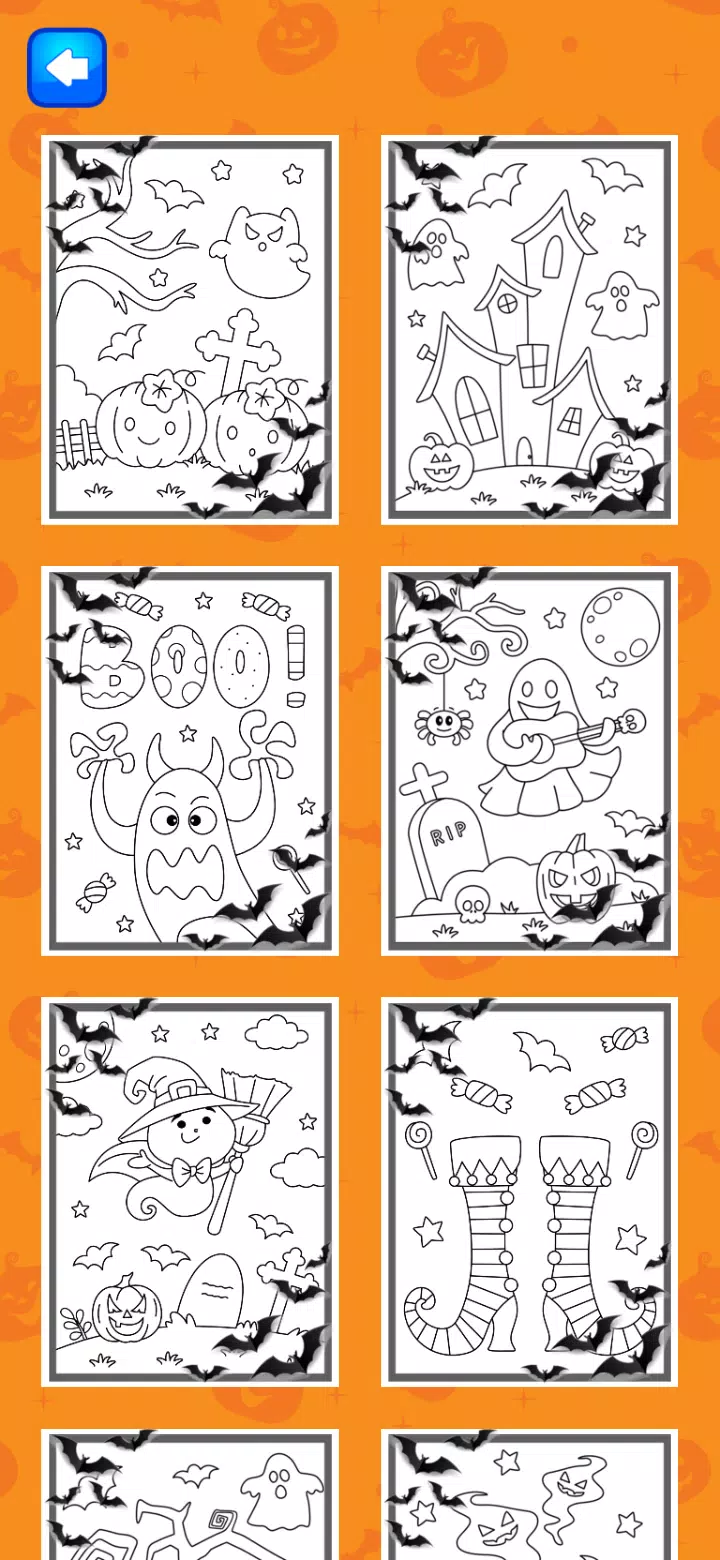 Halloween Coloring Game Capture d’écran 2