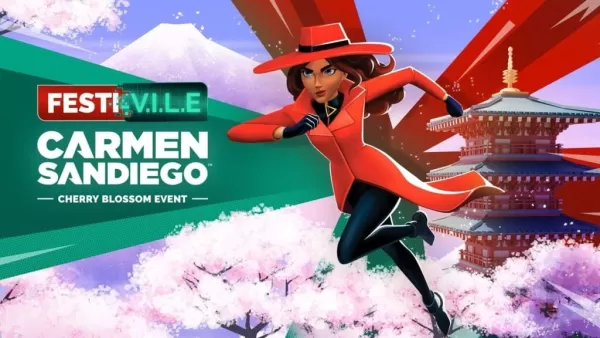 Carmen Sandiego celebra el 40 aniversario resolviendo crímenes en el Festival de Blossom Cherry de Japón