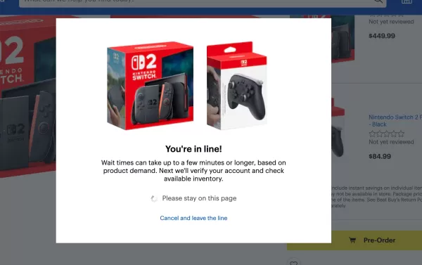 Walmart Queue for Nintendo Switch 2