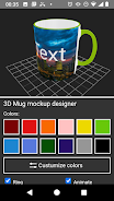 3D Mug Mockup Designer Скриншот 1