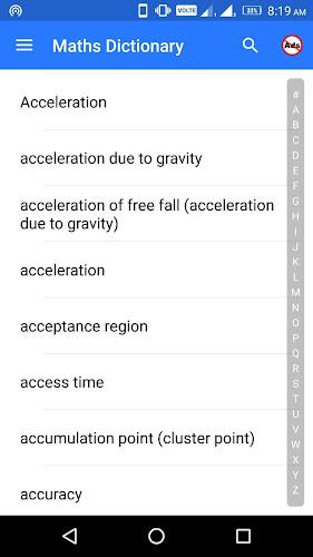 Maths Dictionary Captura de tela 2