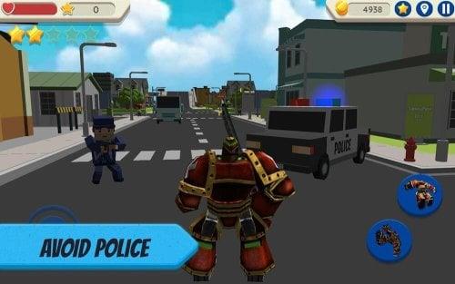 Robot Hero: City Simulator 3D Скриншот 2