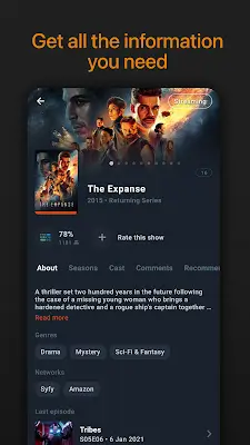 Moviebase: Movies & TV Tracker Скриншот 3
