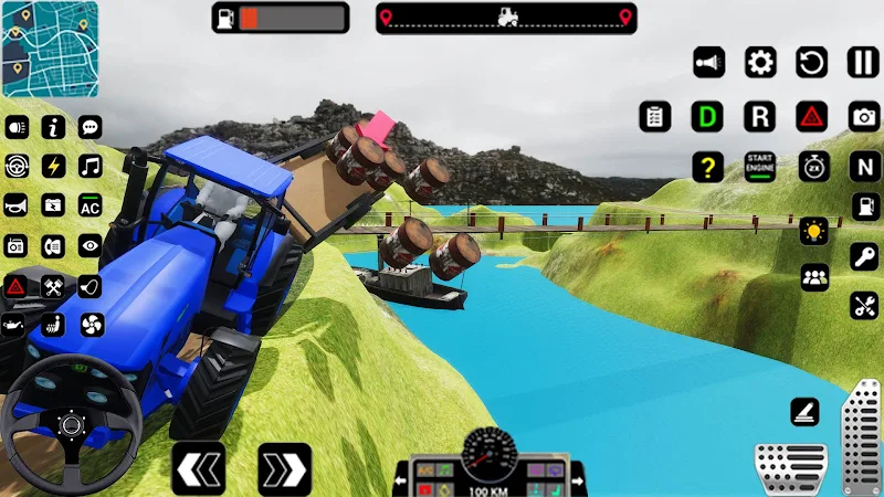 Tractor Trolly Driving Games Captura de pantalla 4