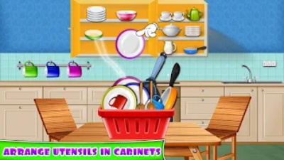 Kitchen Cleaning House Games Скриншот 3